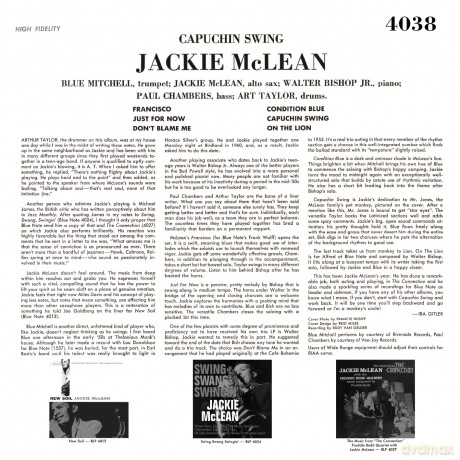 Jackie Mclean: Capuchin Swing [Winyl]