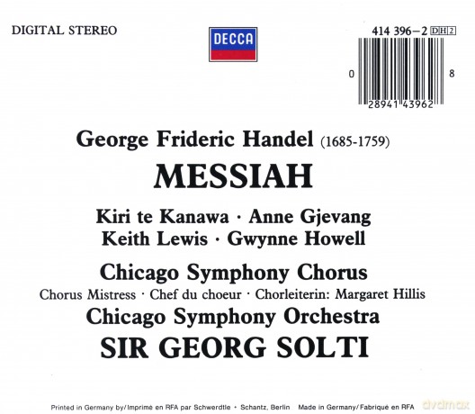 Georg Solti: Handel: Messiah [2CD]