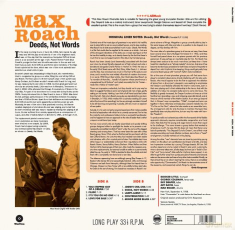 Max Roach: Deeds. Not Words (Limited) (+2 Bonus Tracks) [Winyl]