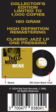 Thelonious Monk: Genius Of Modern Music Volume 1 [Winyl]
