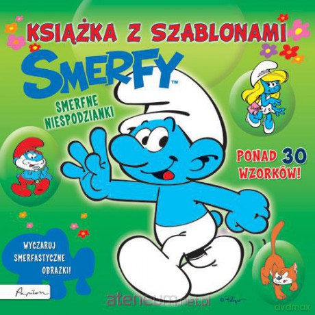 Książeczka z szblonami Smerfy smerfne [KSIĄŻKA]