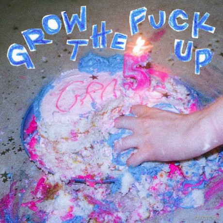 Vial: Grow The Fuck Up (Twister - Cobalt Blue/White/Baby Blue Spokes) (Indies) [Winyl]
