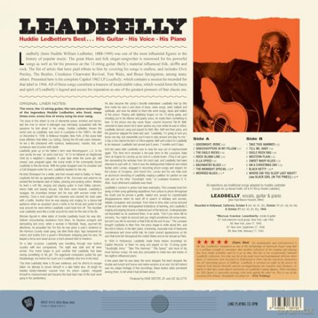 Leadbelly: Huddie Ledbetters Best... His Guitar. His Voice. His Piano (+4 Bonus Tracks) (Limited) [Winyl]