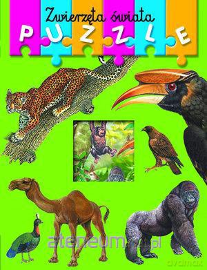 Książka z puzzlami. Zwierzęta świata [PUZZLE]