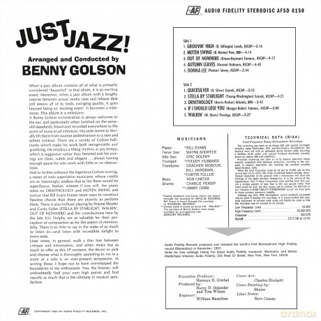 Benny Golson: Just Jazz! (Magenta) [Winyl]