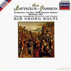 Solti,Chicago..: Bach:Matthaeus-Passion (Ga) [3CD]