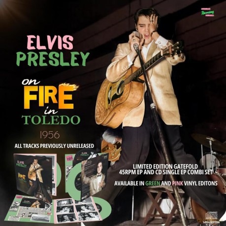 Elvis Presley: On Fire In Toledo - 1956 (Green) [Winyl]