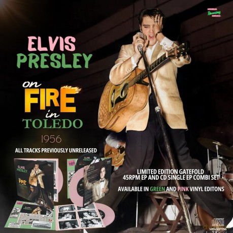 Elvis Presley: On Fire In Toledo - 1956 (Pink) [Winyl]