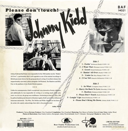 Johnny Kidd & The Pirates: Please. Dont Touch! [Winyl]