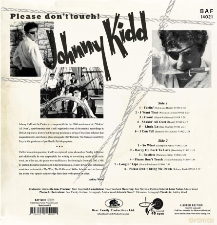 Johnny Kidd & The Pirates: Please. Dont Touch! [Winyl]