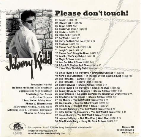 Johnny Kidd & The Pirates: Please. Dont Touch! [Winyl]
