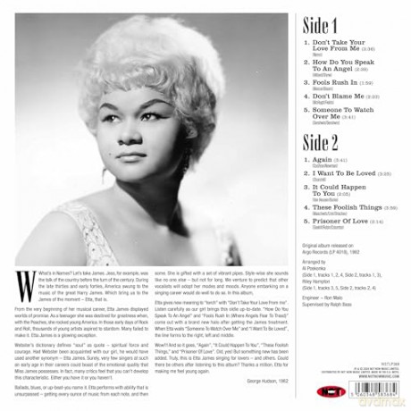 Etta James: Sings For Lovers (Red) [Winyl]
