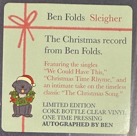 Ben Folds: Sleigher (Green) (Indie Exclusive) [Winyl]