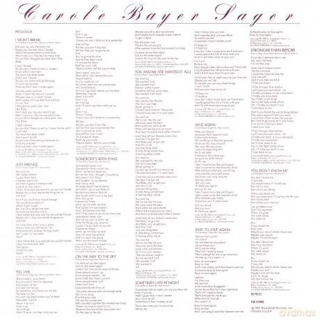 Carolebayer Sager: Sometimes Late At Night (White) [Winyl]