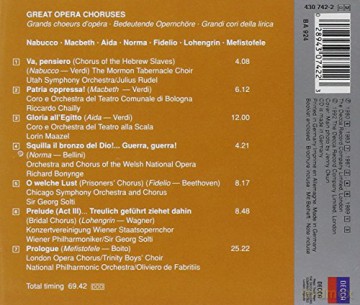Solti/Chailly/Maazel: Vari:Great Opera Choruses [CD]