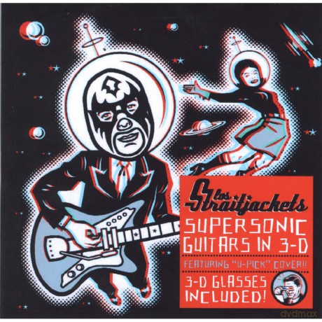 Los Straitjackets: Supersonic Guitars In 3-D (Clear/Red/Blue Swirl) [Winyl]