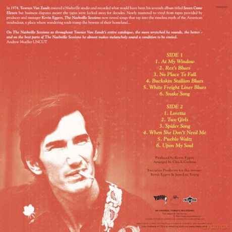 Townes Van Zandt: The Nashville Sessions (Red) [Winyl]