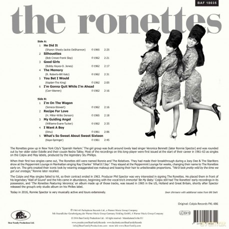 Ronettes: The Ronettes Featuring Veronica [Winyl]