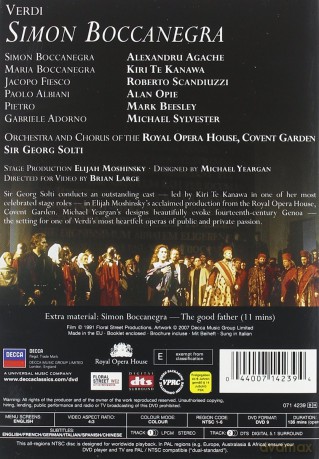 Georg Solti/Te Kanawa/Royal Orchestra: Verdi: Simon Boccanegra [DVD]