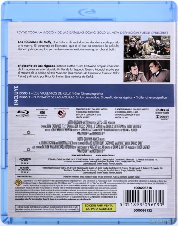 Kelly's Heroes / Where Eagles Dare (Złoto dla zuchwałych / Tylko dla orłów) [2xBlu-Ray]