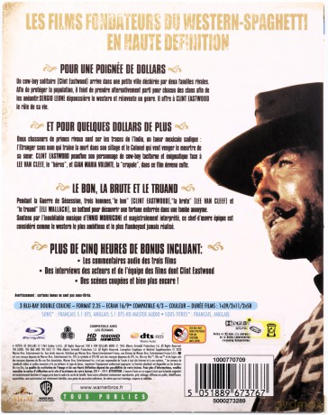 Za garść dolarów / Za kilka dolarów więcej / Dobry, zły i brzydki [3xBlu-Ray]