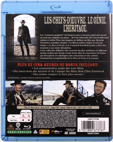 Za garść dolarów / Za kilka dolarów więcej / Dobry, zły i brzydki [3xBlu-Ray]