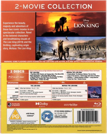 The Lion King / Mufasa: The Lion King (Król Lew / Mufasa: Król Lew) [2xBlu-Ray]