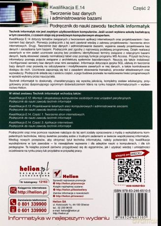 Kwalifikacja E.14 Tworzenie baz danych...cz.2 [KSIĄŻKA]