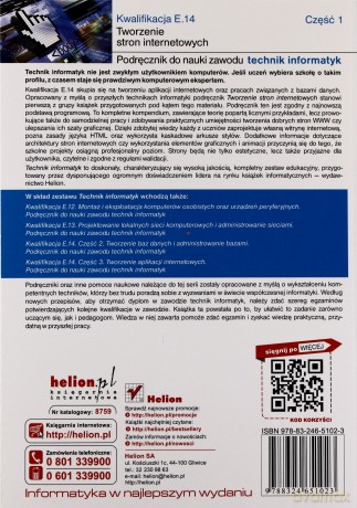 Kwalifikacja E.14 Tworzenie stron internetowy cz.1 [KSIĄŻKA]