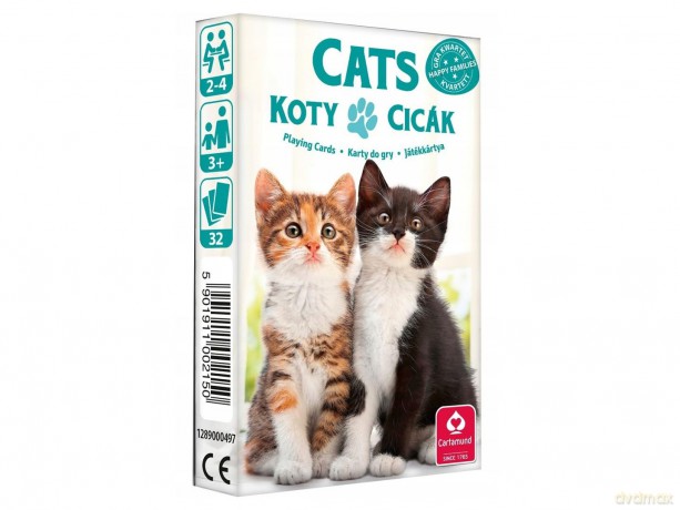 Kwartet - Koty. Karty do gry Cartamundi [KARTY]