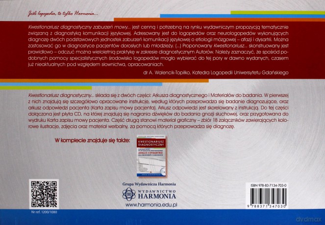 Kwestionariusz diagnostyczny. Materiały do badania [KSIĄŻKA]