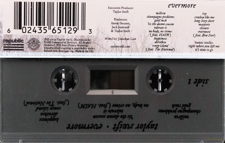 Taylor Swift: Evermore (X) (Grey Shell Cassette) [KASETA]