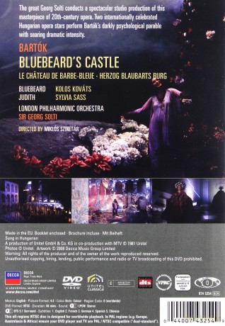 Solti: Bartok:Bluebeard's Castle [DVD]