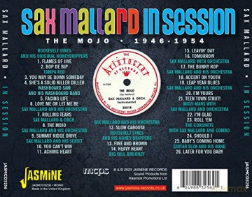 Sax Mallard: In Session - The Mojo 1946-1954 [CD]
