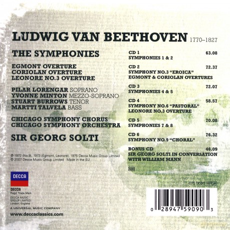Georg Solti: Beethoven: Symphonies [7CD]