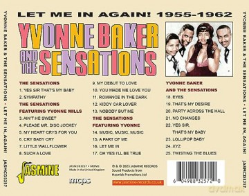 Yvonne Baker & The Sensations: Let Me In. Again - Philadelphia Soul 1955-1962 [CD]
