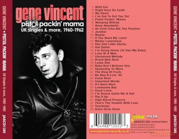 Gene Vincent: Pistol Packin Mama...Uk Singles & More 60-62 [CD]