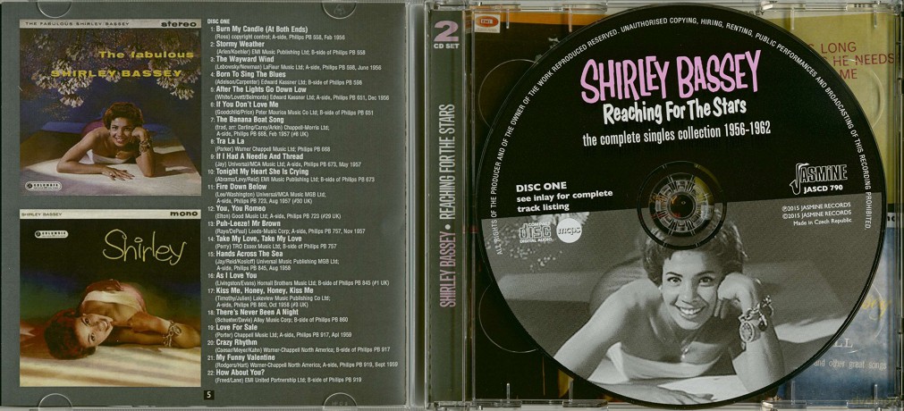 Shirley Bassey: Reaching For The Stars (The Singles Collections 1956-62) [2CD]