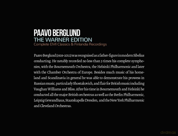 Paavo Berglund: The Warner Edition: Complete Emi Classics & Finlandia Recordings [42CD]