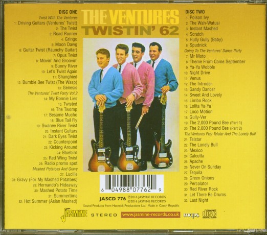 Ventures: Twstin 62 (5 Original Albums Plus Bonus) [2CD]