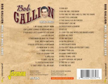 Bob Gallion: Wall To Wall Love 1956-1962 [CD]