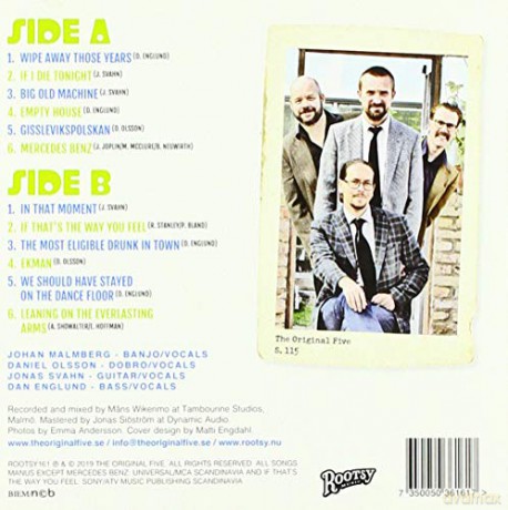 Original Five: Wipe Away Those Years [CD]