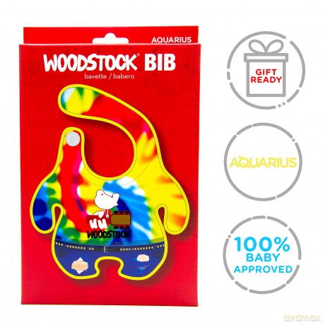 Woodstock: Woodstock Tie Dye Baby Bib