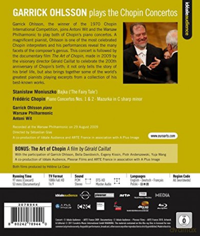 Chopin: Piano Concertos No. 1 & 2 [Blu-Ray]
