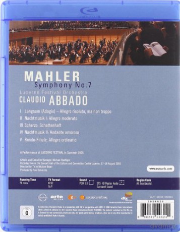 Mahler: Symphony No. 7 [Blu-Ray]