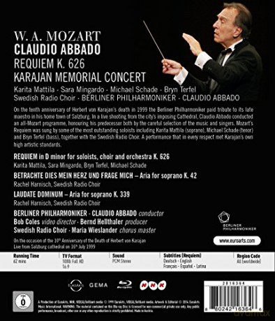 Mozart: Requiem K. 626 [Blu-Ray]