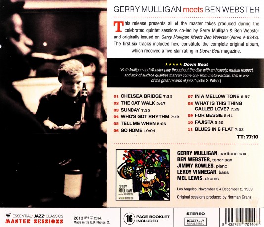 Gerry Mulligan: Meets Ben Webster (+5 Bonus Tracks) (Limited) [CD]