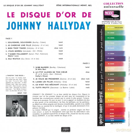 Johnny Hallyday: No. 07 - Le Disque DOr [CD]