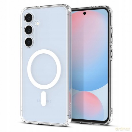 Spigen nakładka Ultra Hybrid Mag MagSafe do Samsung Galaxy S25 Przezroczysta Biała	