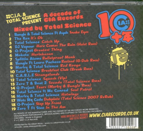 Total Science: 10 Years c.i.a. [CD]